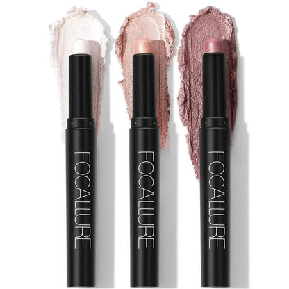 3Pcs Shimmer Cream Eyeshadow Stick Kit