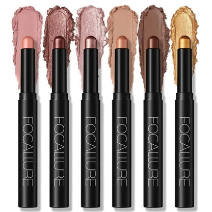 6pcs Shimmer Cream-Eyeshadow Stick Set