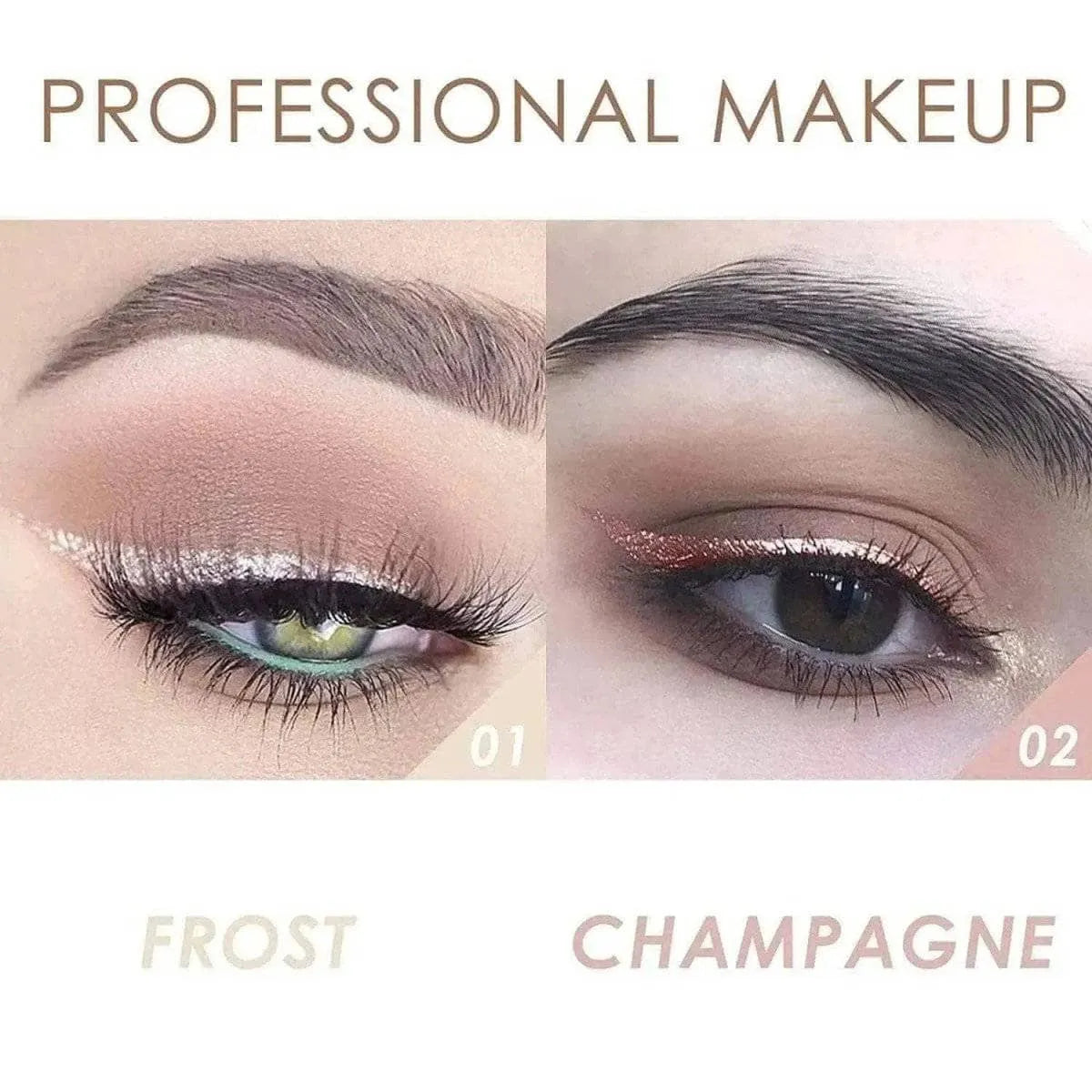 2Pcs Shimmer Cream-Eyeshadow Stick Kit