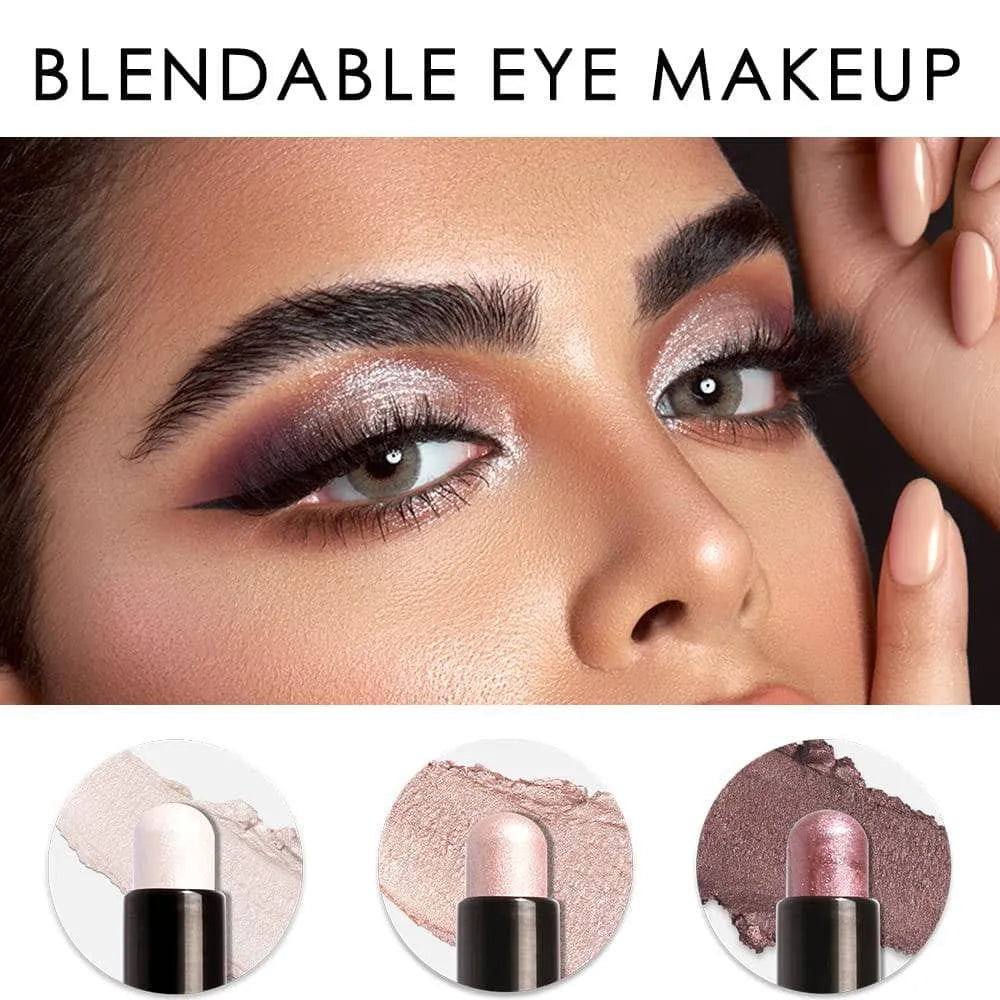 3Pcs Shimmer Cream Eyeshadow Stick Kit