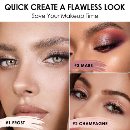 3Pcs Shimmer Cream Eyeshadow Stick Kit