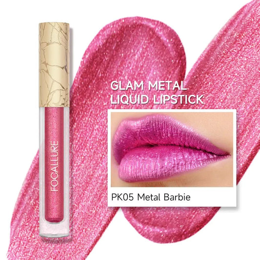 [New Upgrade] Glam Metal Liquid Lipstick #PK05 Metal Barbie