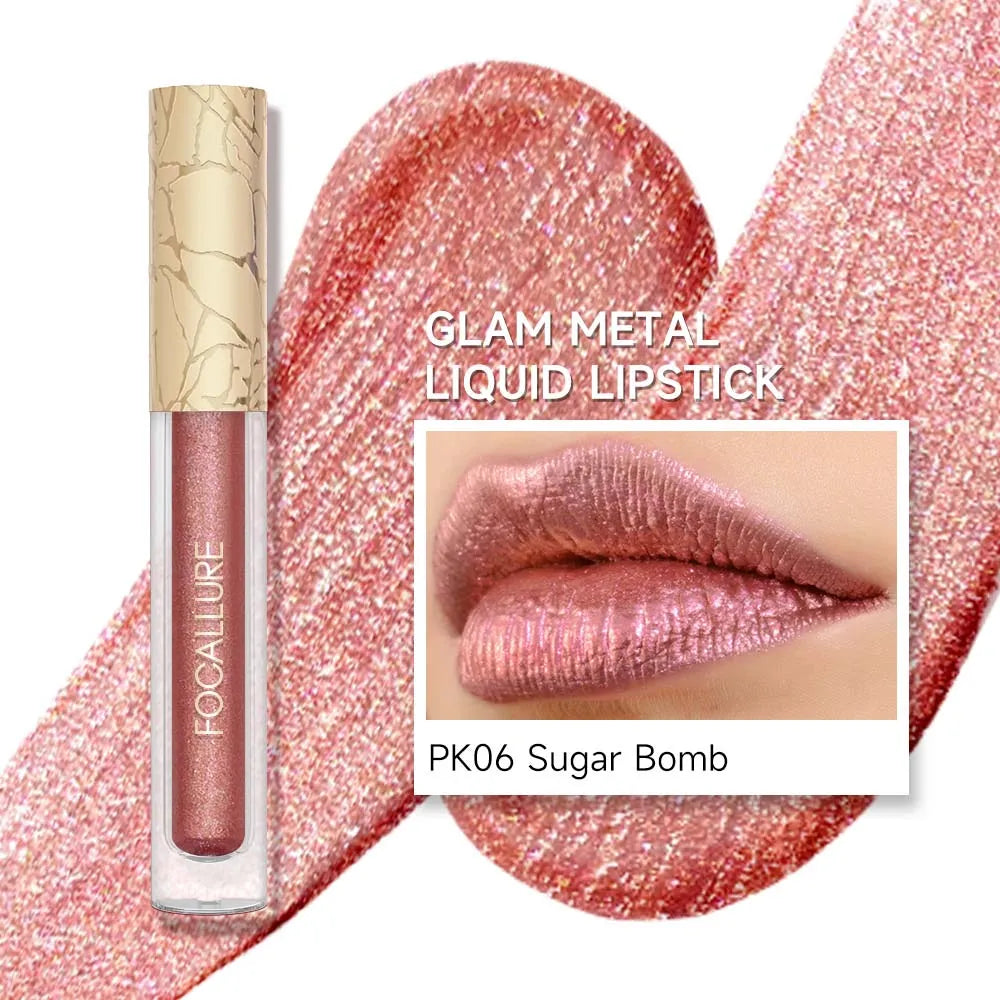 [New Upgrade] Glam Metal Liquid Lipstick #PK05 Metal Barbie