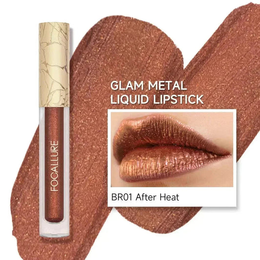 [New Upgrade] Glam Metal Liquid Lipstick #BR01 After Heat
