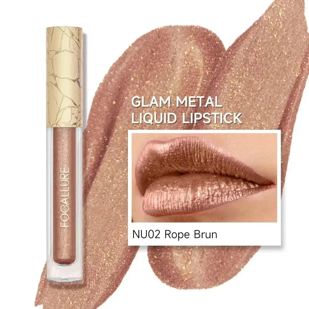 [New Upgrade] Glam Metal Liquid Lipstick #BR01 After Heat