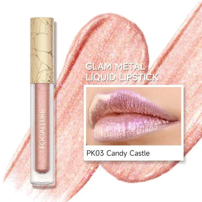 [New Upgrade] Glam Metal Liquid Lipstick #RD03 Luscious Rose
