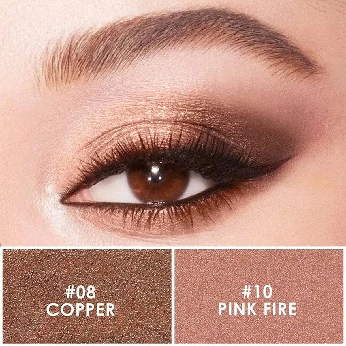 2Pcs Shimmer Cream-Eyeshadow Stick Kit（#8 & #10）