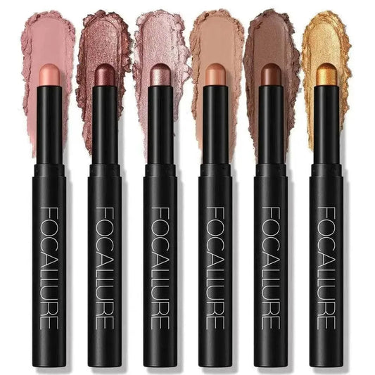 6pcs Shimmer Cream-Eyeshadow Stick Set #13-18