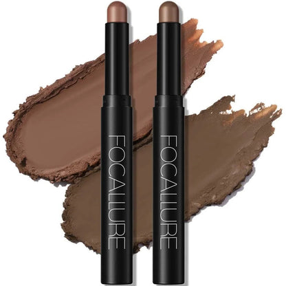 2Pcs Shimmer Cream Eyeshadow Stick Kit