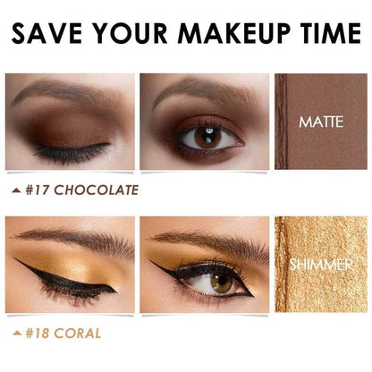 2Pcs Shimmer Cream-Eyeshadow Stick Kit（#23 & #24）