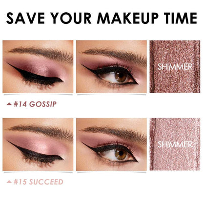 2Pcs Shimmer Cream Eyeshadow Stick Kit