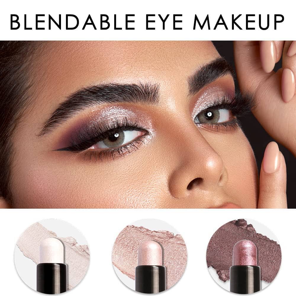 3Pcs Shimmer Cream Eyeshadow Stick Kit（#19 & #20 & #21）