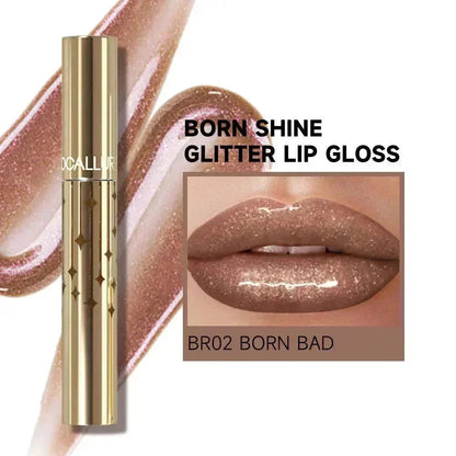 Born Shine Glitter Lip Gloss #BR02 BORN BAD