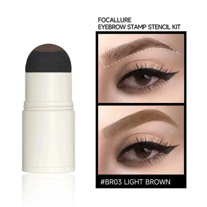 Eyebrow Stamp Stencil Kit #BR01 DARK BROWN
