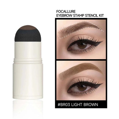 Eyebrow Stamp Stencil Kit #BR04 RED BROWN