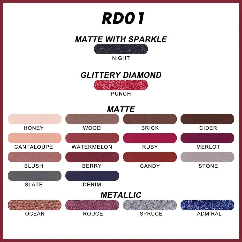Blooming Flowers Series Palette #RD01 Queen of Elegance