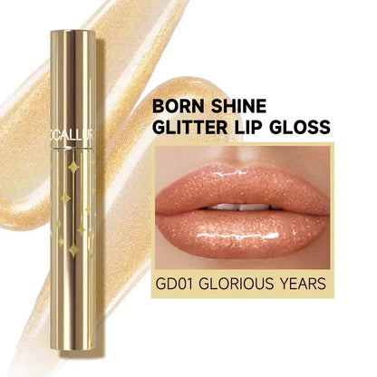 Born Shine Glitter Lip Gloss#BK01 DARK PARADISE