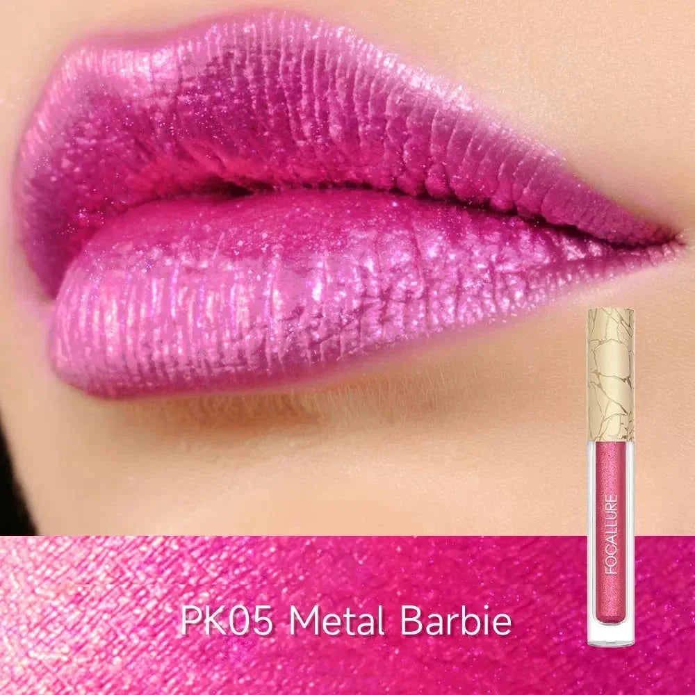 [New Upgrade] Glam Metal Liquid Lipstick #RD03 Luscious Rose
