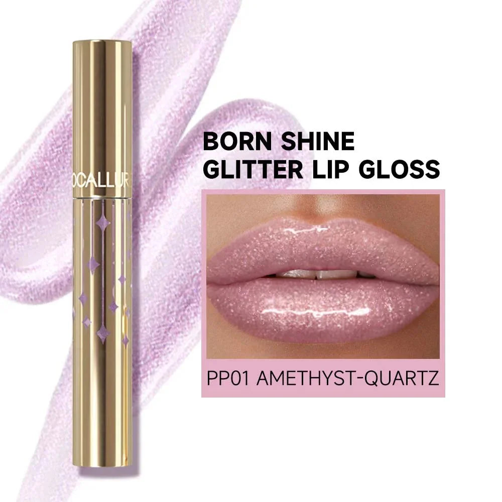 Born Shine Glitter Lip Gloss#GD03 HONEYMOON