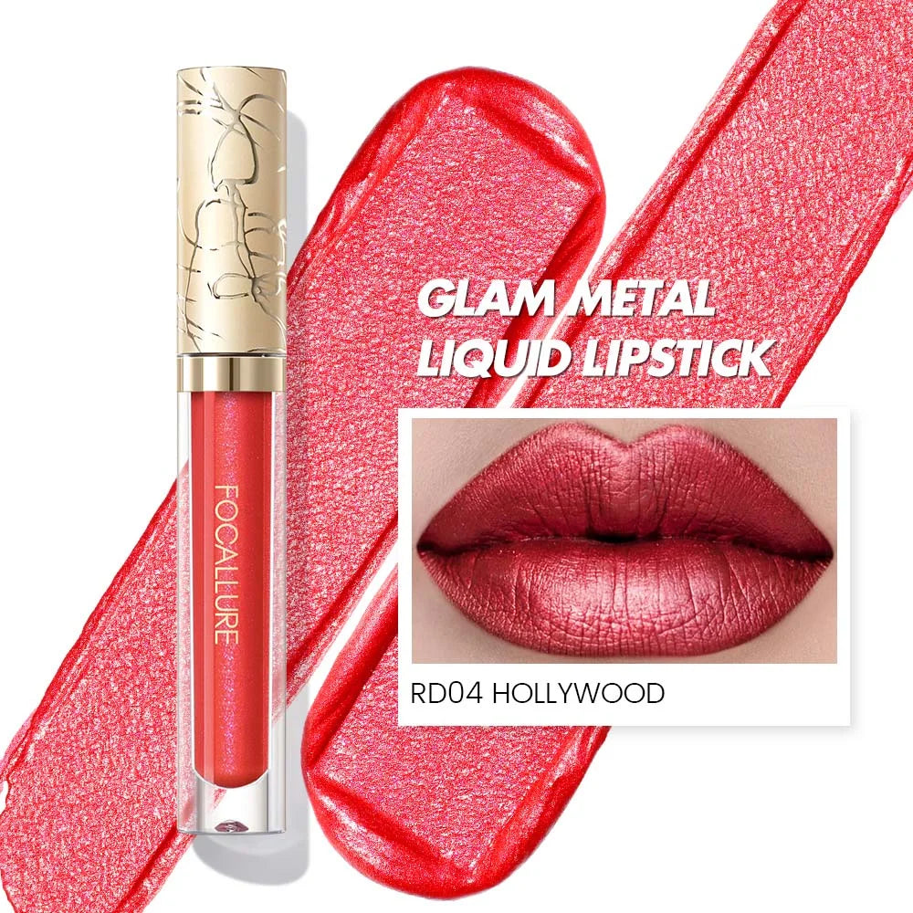 [New Upgrade] Glam Metal Liquid Lipstick #RD01 Love Galore
