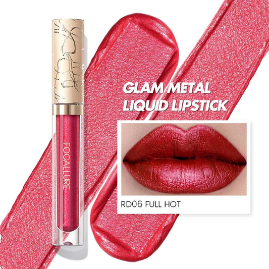 [New Upgrade] Glam Metal Liquid Lipstick #RD06 Full Hot