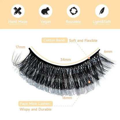 Lashes Bloom False Eyelashes-TL02 Cluster